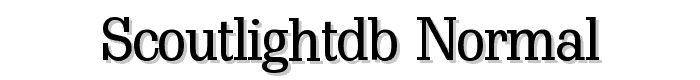 ScoutLightDB Normal font